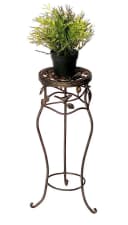 DanDiBo Blumenhocker Metall Schwarz Rund Blumensäule Antik Pflanzenständer Vintage Bild 4