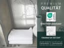 ZOLLNER Duschtücher 3er Set Walkfrottier 100% Baumwolle Weiß Bild 1