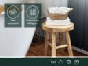 ZOLLNER Waschlappen 10er Pack 100% Baumwolle Weiß Bild 1