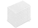 ZOLLNER Waschlappen 10er Pack 100% Baumwolle Weiß Bild 2
