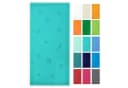 ZOLLNER Strandtuch Frottier 100% Baumwolle Velours Aqua Bild 2