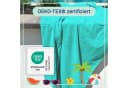 ZOLLNER Strandtuch Frottier 100% Baumwolle Velours Aqua Bild 5