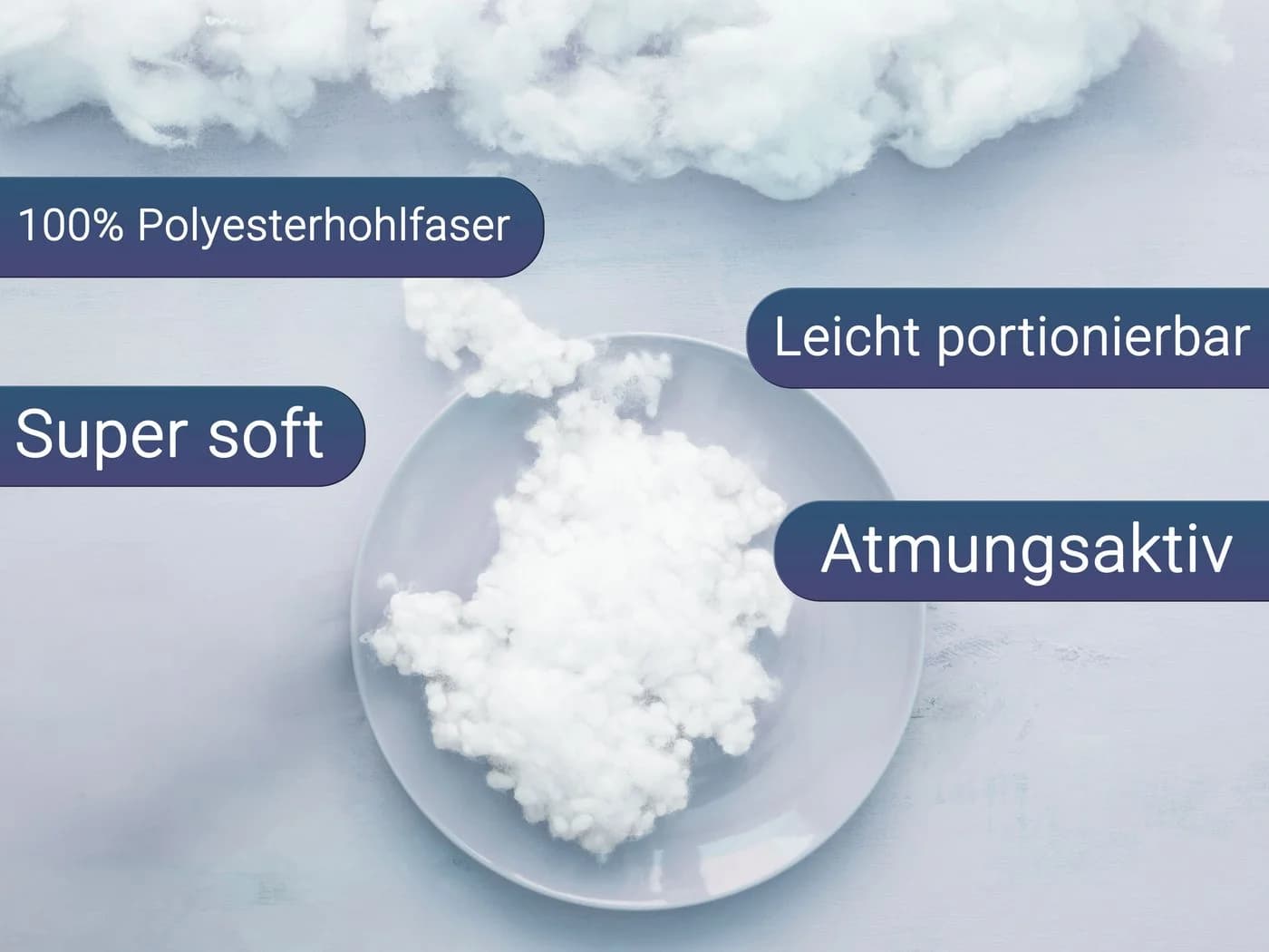 ZOLLNER Kopfkissen 1000g Polyester für alle Schlafpositionen - Bild 4