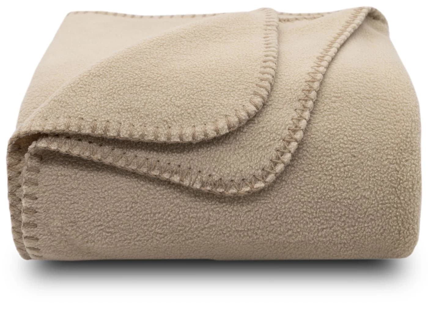 ZOLLNER Wohndecke 130x170 cm Polyester Sand - Bild 2
