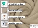 ZOLLNER Wohndecke 130x170 cm Polyester Sand Bild 4