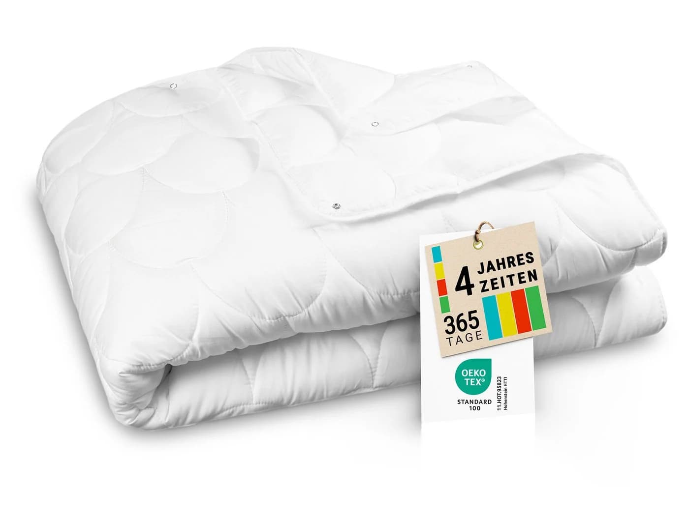 ZOLLNER 4-Jahreszeitenbett 135 x 200 cm 100% Polyester - Bild 2
