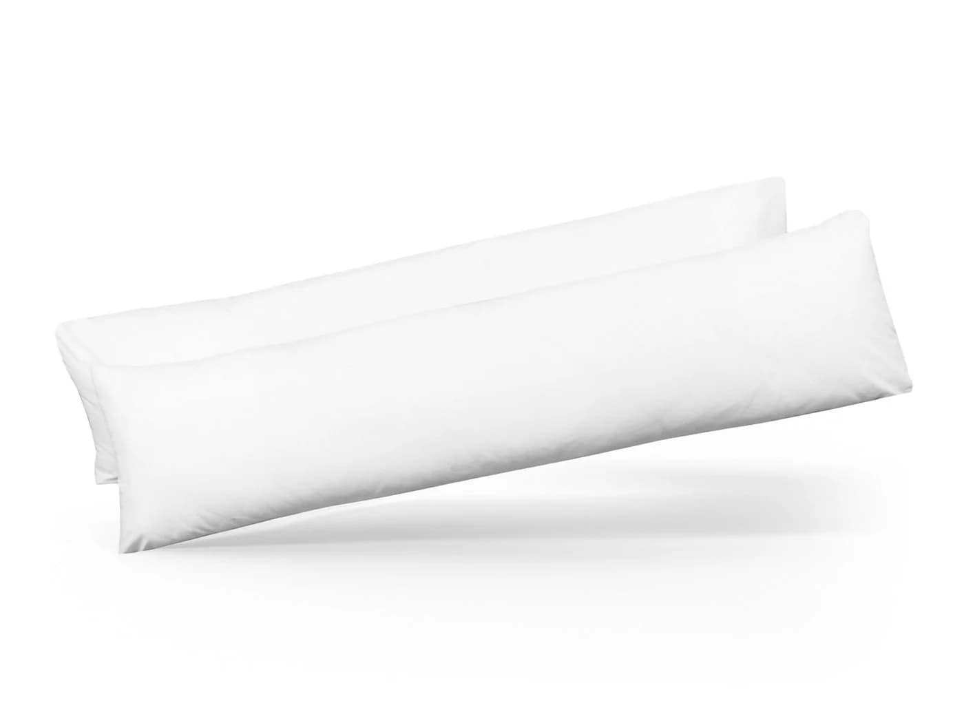 ZOLLNER Seitenschläferkissenbezug Weiß 2 Stück 40x145 cm - Bild 2