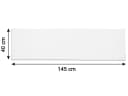 ZOLLNER Seitenschläferkissenbezug Weiß 2 Stück 40x145 cm Bild 4