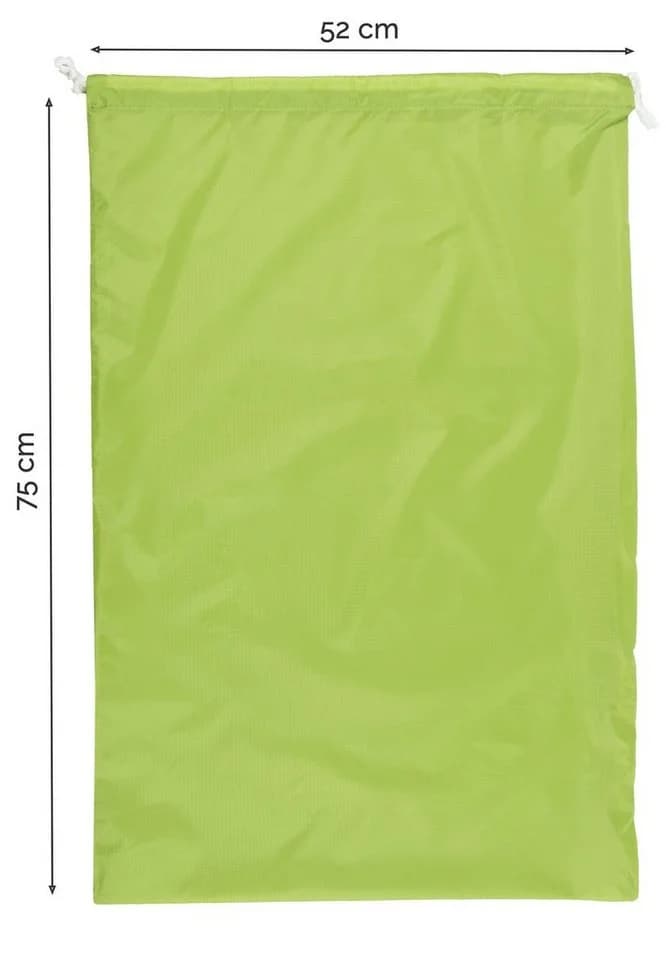 ZOLLNER24 Wäschesack Grün 100% Polyester mit Kordelzug - Bild 3