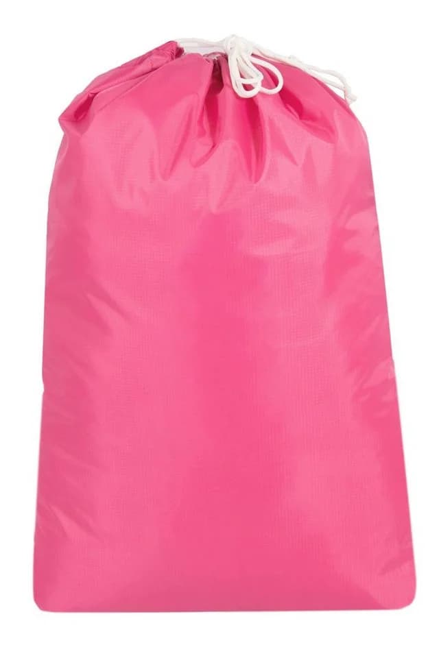 ZOLLNER24 Wäschesack Rosa 100% Polyester Wasserabweisend mit Kordelzug - Bild 2