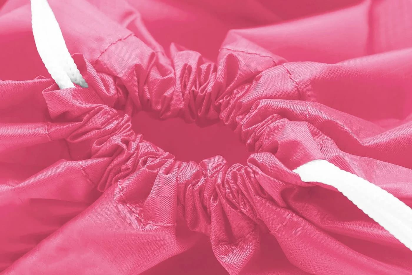 ZOLLNER24 Wäschesack Rosa 100% Polyester Wasserabweisend mit Kordelzug - Bild 4