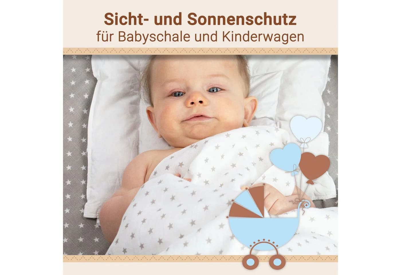 ZOLLNER Spucktuch 5-tlg. Geschenk-Set 100% Baumwolle bunt - Bild 3