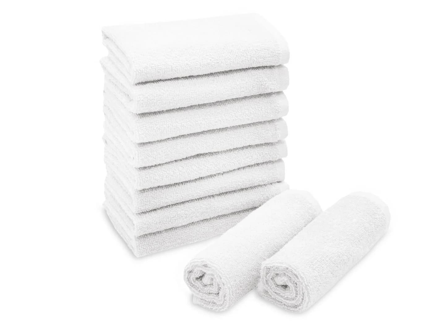 ZOLLNER Seiftuch 10er Pack Weiß 30x30 cm 100% Baumwolle - Bild 2