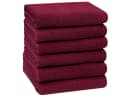 ZOLLNER Handtuch 50x100 cm 100% Baumwolle Rot Walkfrottier Bild 2