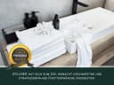 ZOLLNER Handtuch Set 6-tlg. Weiß 100% Baumwolle Walkfrottier Bild 5