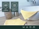 ZOLLNER Waschlappen 10er-Pack 16x21 cm 100% Baumwolle Gelb Bild 1