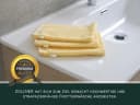 ZOLLNER Waschlappen 10er-Pack 16x21 cm 100% Baumwolle Gelb Bild 3