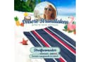 ZOLLNER Strandtuch Glattvelours 100x200 cm 100% Baumwolle XXL Bild 5