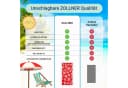 ZOLLNER Strandtuch Frottee 90x180 cm Meerestier-Design Rot Bild 4