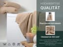 ZOLLNER Duschtücher Waffelpique Braun 3-Stück 100% Baumwolle Bild 1
