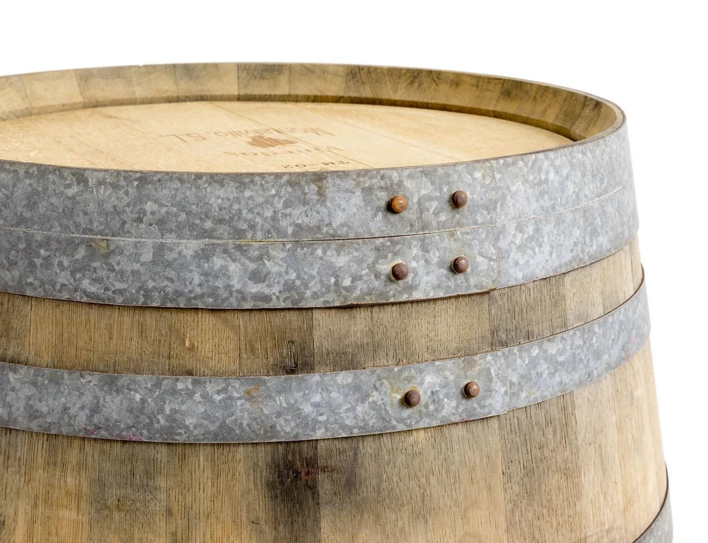 Temesso Stehtisch 225L Weinfass Eiche Naturbelassen