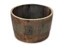 Temesso Pflanzkübel aus massivem Eichenholz - Original schottisches Whiskyfass Bild 2