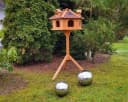 MYPETS Vogelhaus ALPENZAUBER XXL mit Solarlicht und Ständer Bild 3