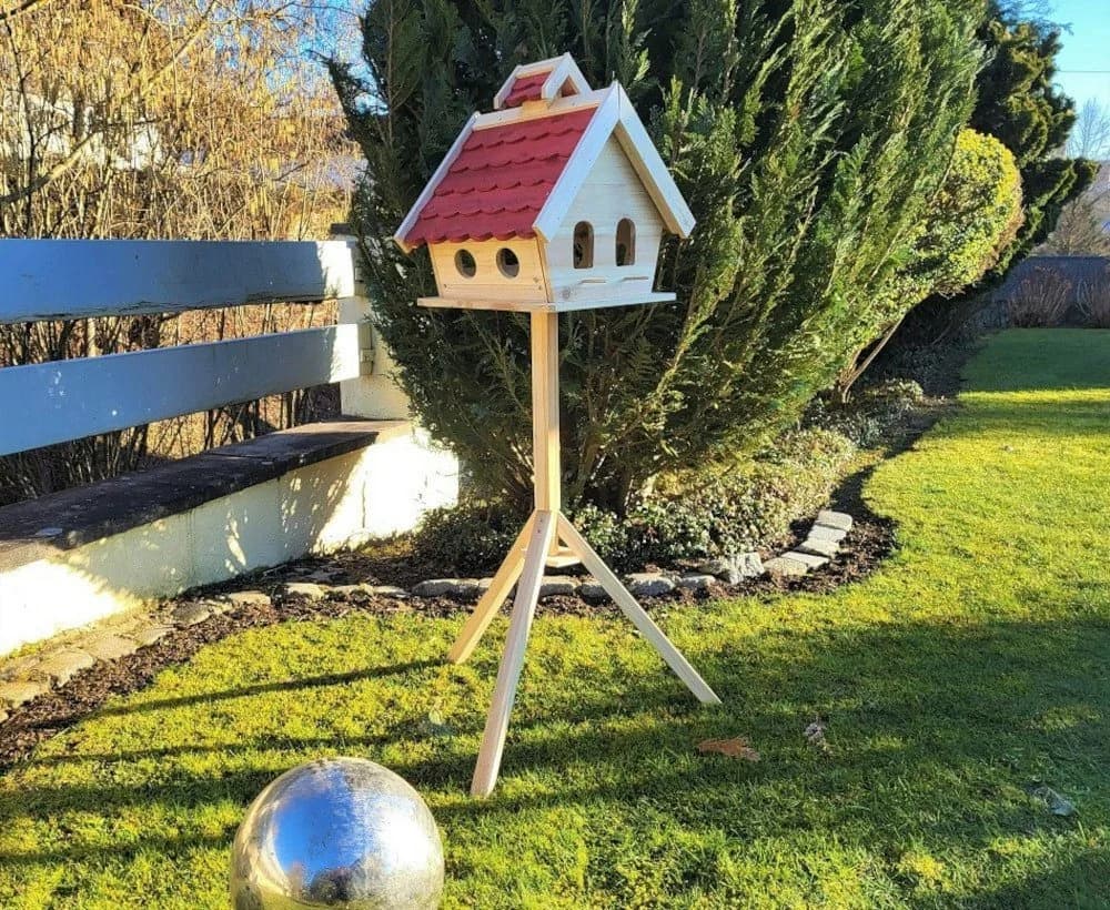MYPETS Vogelhaus STUBAI mit Ständer aus imprägniertem Holz