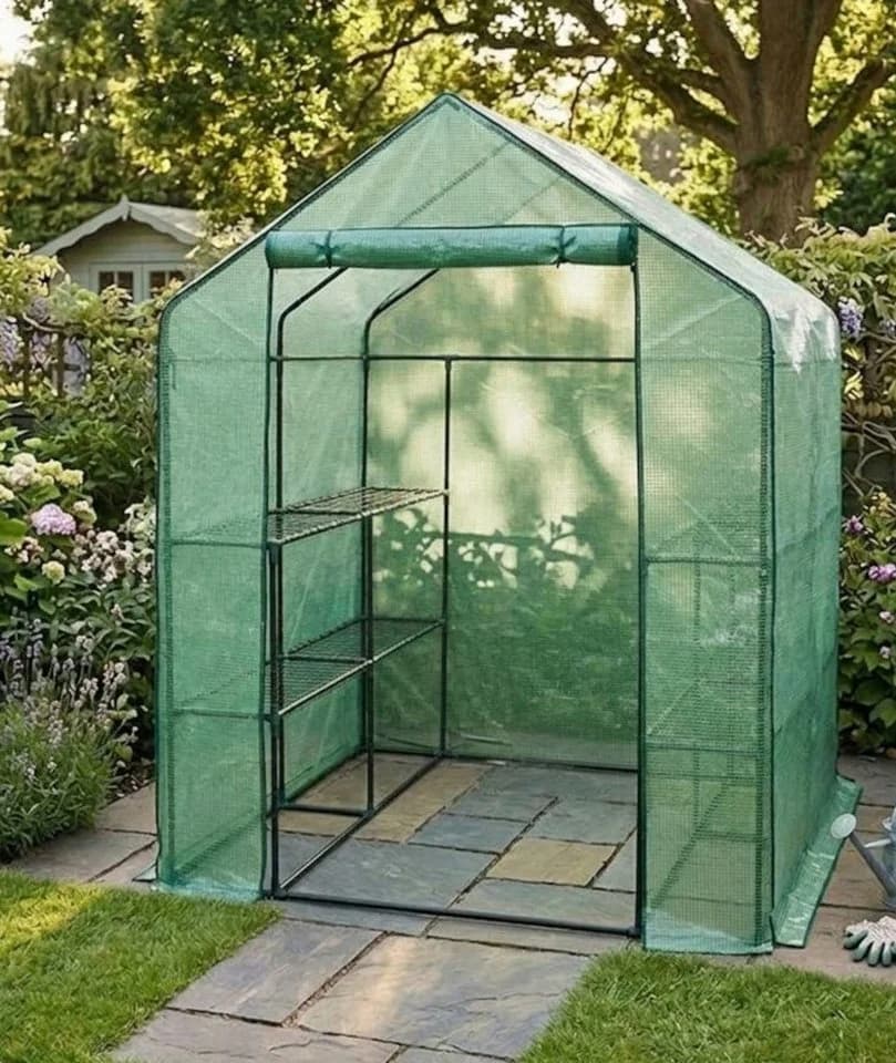 BruKa Gewächshaus GREENHOUSE XL mit Regalen und UV-Folie - Bild 3