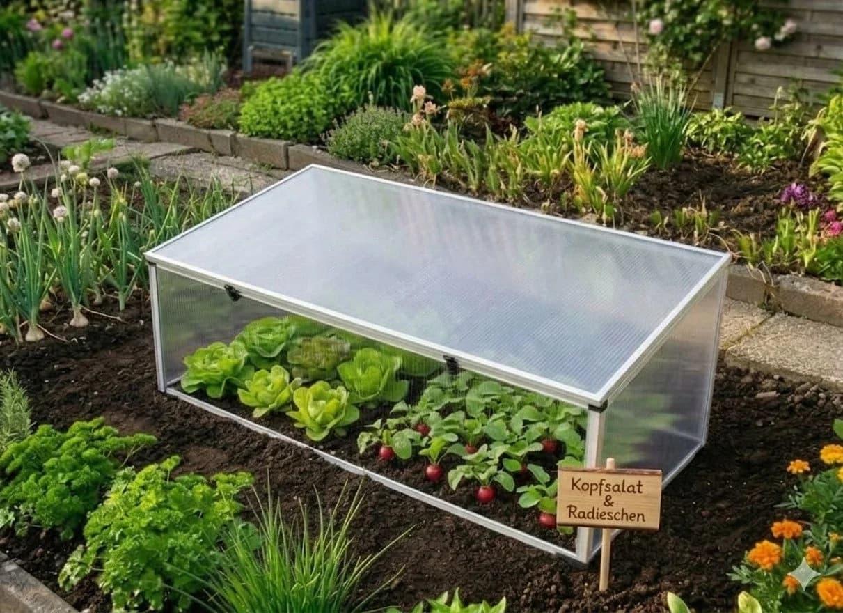 BruKa Frühbeet Aluminium PLANTBOX XL Treibhaus mit Lüftungsöffnungen - Bild 3