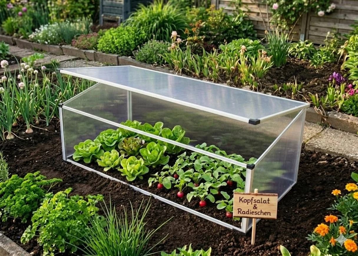 BruKa Frühbeet Aluminium PLANTBOX XL Treibhaus mit Lüftungsöffnungen - Bild 4