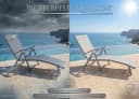 BruKa Gartenliege RIO COMFORT Grau 8-fach verstellbar Bild 5