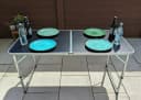 BruKa Campingtisch COMPACT klappbar höhenverstellbar Aluminium Bild 1