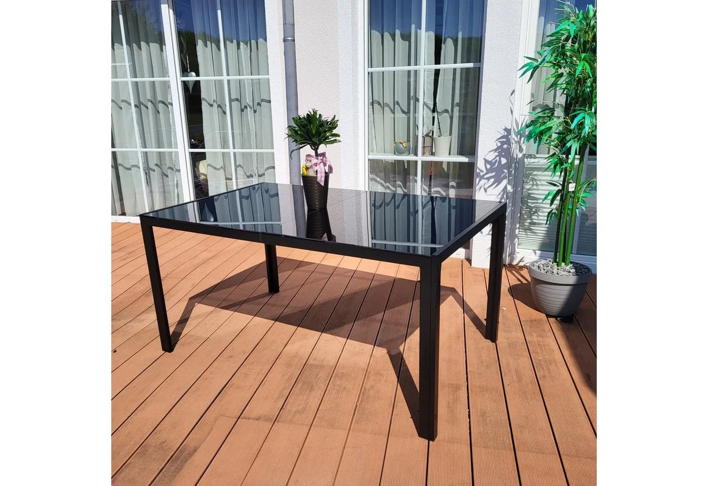 BruKa Gartentisch Sitzgruppe POETTO 4 Personen Aluminium - Bild 3