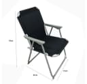 BruKa Campingstuhl 2er Set SUNNY SEAT Klappstuhl Schwarz/Grau Bild 5