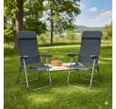 BruKa Campingstuhl MIAMI 2er Set Klappstuhl Aluminium Anthrazit Bild 1