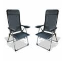 BruKa Campingstuhl MIAMI 2er Set Klappstuhl Aluminium Anthrazit Bild 2