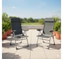 BruKa Campingstuhl MIAMI 2er Set Klappstuhl Aluminium Anthrazit Bild 3