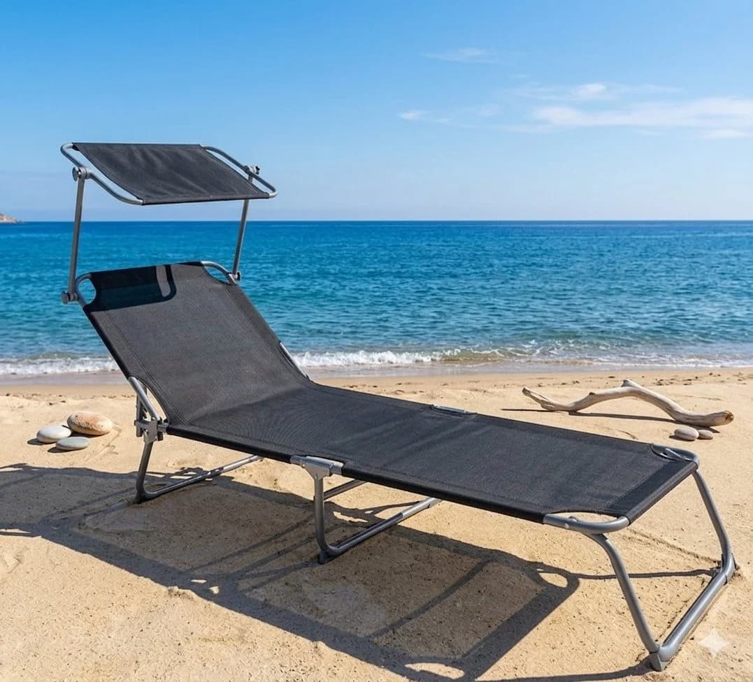 BruKa Gartenliege KRETA Sonnenliege Liegestuhl Relaxliege Strandliege