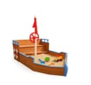 BruKa Sandkasten BUDDY Piratenschiff aus Holz mit Geheimversteck Bild 2