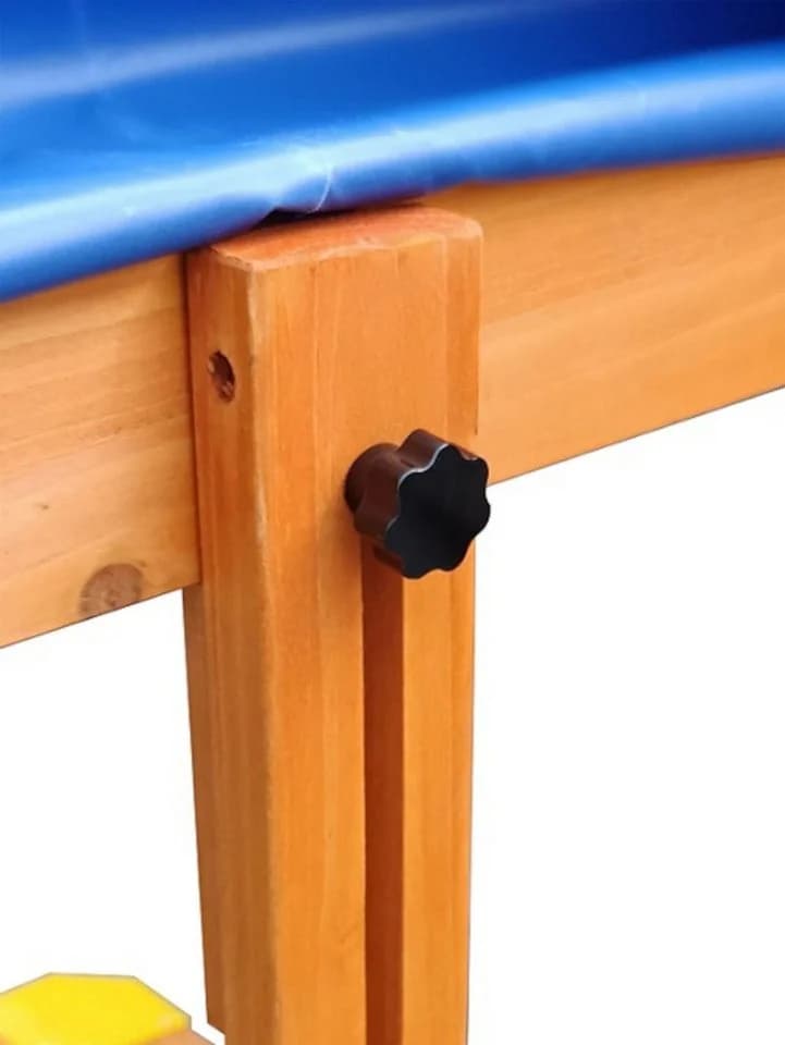 BruKa Sandkasten SANDI XXL mit Deckel und Sitzbänken Holzsandkasten - Bild 3