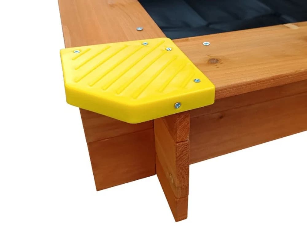 BruKa Sandkasten SANDI XXL mit Deckel und Sitzbänken Holzsandkasten - Bild 5