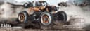 BruKa RC Auto Robuster Geländewagen X-FIGHTER 4x4 Allradantrieb Orange/Blau Bild 1