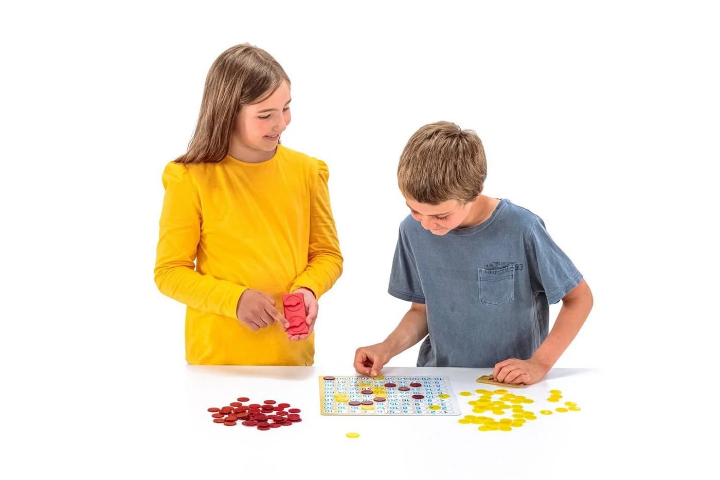 Wissner Mathespiel 1x1 für 2 Spieler mit RE-Plastic Plättchen