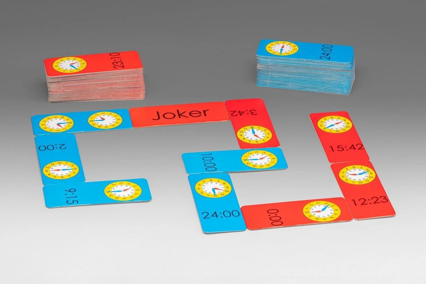 Wissner® aktiv lernen Lernspielzeug Domino Uhrzeit Analog Digital