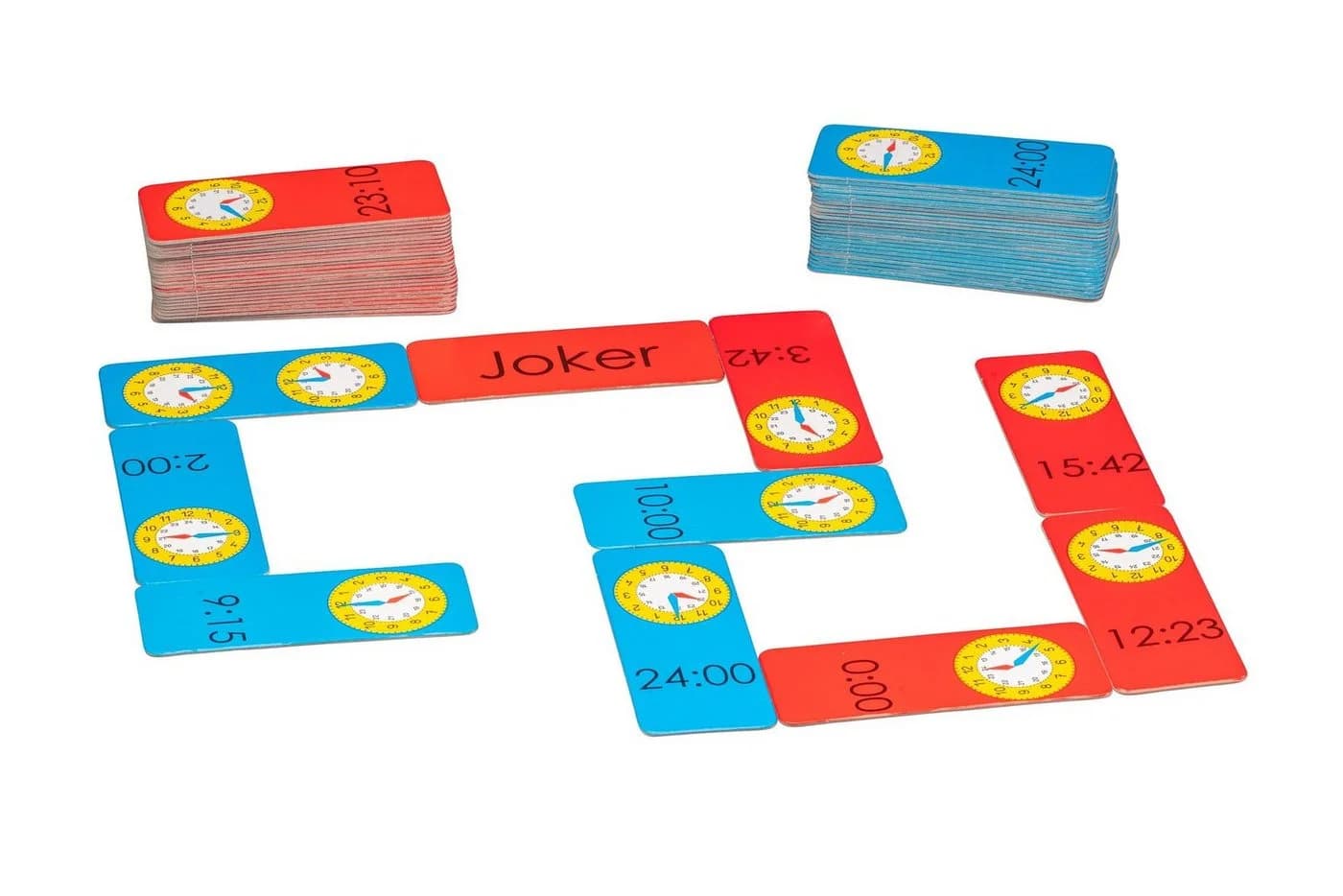 Wissner® aktiv lernen Lernspielzeug Domino Uhrzeit Analog Digital - Bild 2