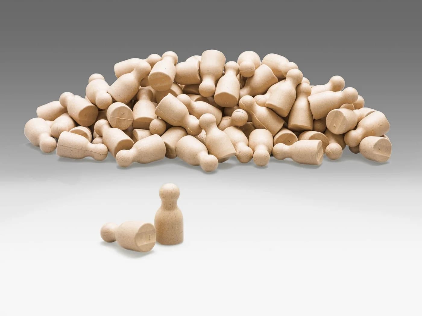 Wissner® aktiv lernen Lernspielzeug 100 RE-Wood® Spielfiguren Halma-Kegel
