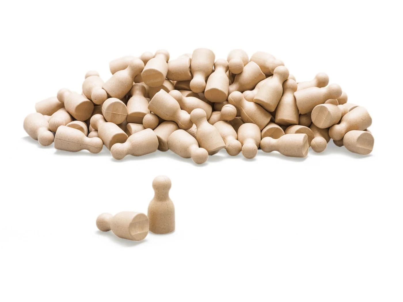 Wissner® aktiv lernen Lernspielzeug 100 RE-Wood® Spielfiguren Halma-Kegel - Bild 2