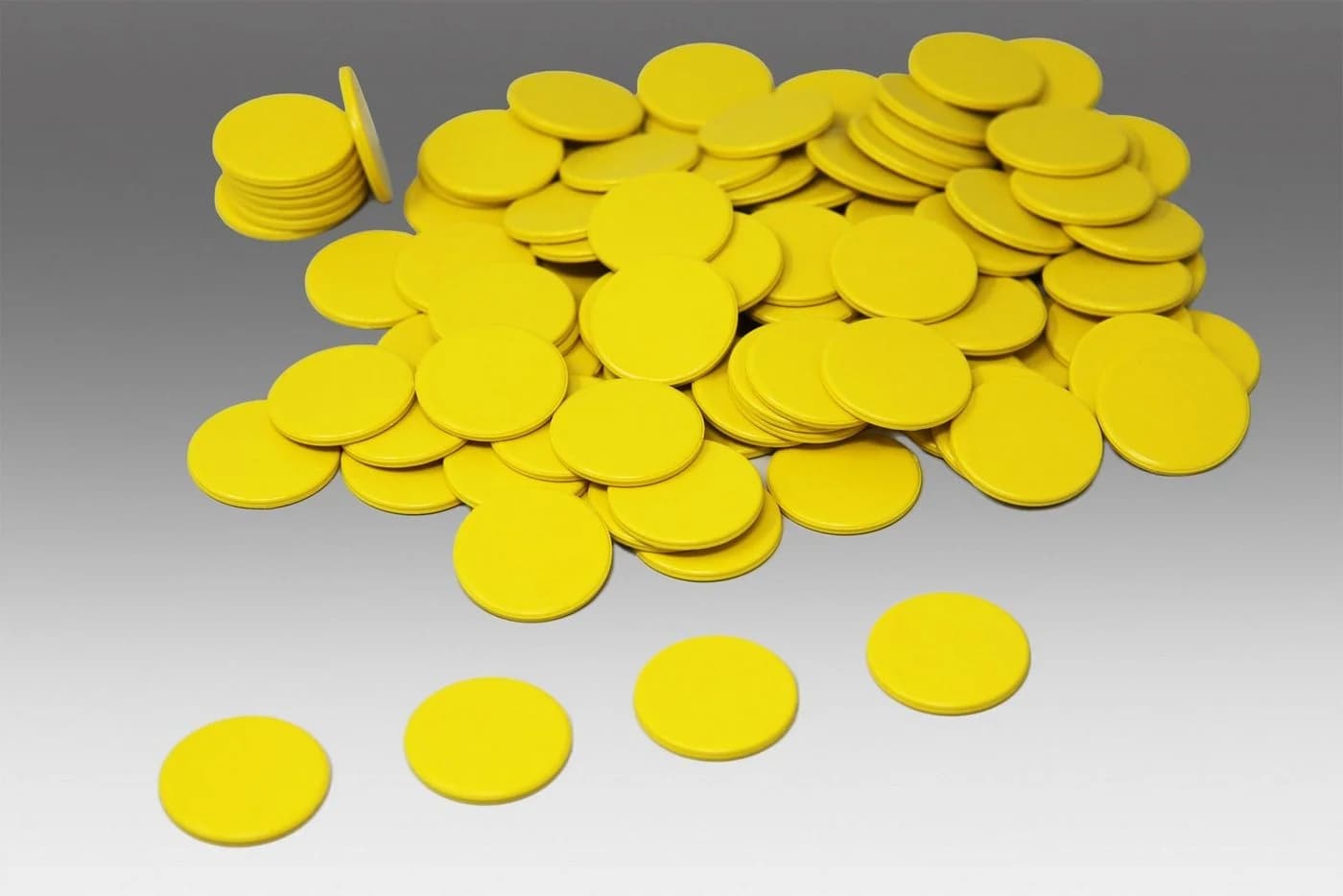 Wissner® aktiv lernen Spielchips Gelb 100 Stück RE-Plastic®
