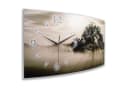 Kreative Feder Wanduhr Natur Alu Designer leise Bild 1